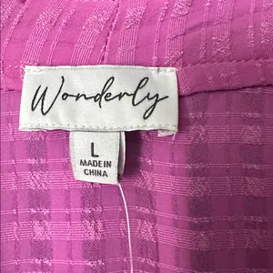 Wonderly Hot Pink Textured oversized Collared Tunic thumbnail 2