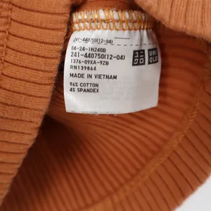 Uniqlo Womens Ribbed Mock Neck Tank Top Terracotta Orange Size M thumbnail 4