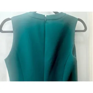 Madewell Fit & Flare Anywhere Dress Women's Sz 2 Forest Green Classic Sleeveless thumbnail 3