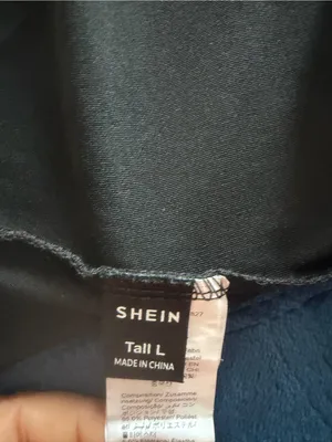 SHEIN Tall Black Cowl Neck Halter Maxi Dress Ruched Size Large thumbnail 9