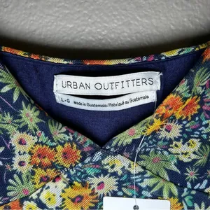 NEW Urban Outfitters Moonbeam Floral ruched mesh mini dress women’s size large thumbnail 9