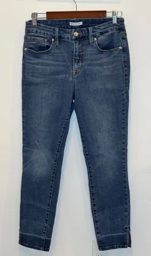 Good American Size 10/30‎ Good Legs Ankle Split Hem Skinny Jeans Style thumbnail 1