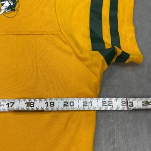 Nike Green bay Packers Jersey Womens Large Yellow Short Sleeve V Neck Pullover thumbnail 7