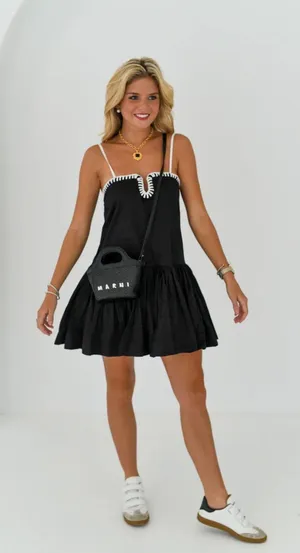 Anthropologie NWT Black MARE MARE SQUARE-NECK ROMPER. Size Medium thumbnail 3