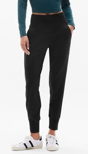 ATHLETA Venice Jogger Pants Travel Athleisure Yoga in Black Size S thumbnail 1