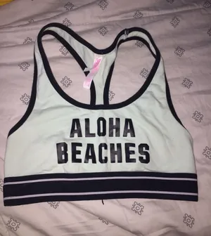 Vs Pink Logo Sport Bra thumbnail 1