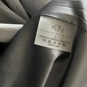Klassy Network Gray Pinstripe Blazer Women’s Size L NWT thumbnail 13