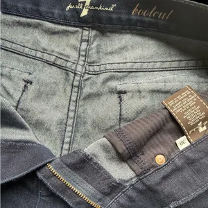 vintage 7 for all mankind low rise boot cut dark jeans 30 waist 28 inseam thumbnail 4