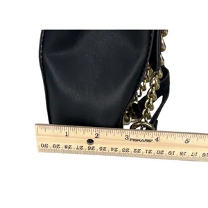 Nine West Women’s Black beige snakeskin, faux leather handbag with Chain strap thumbnail 7