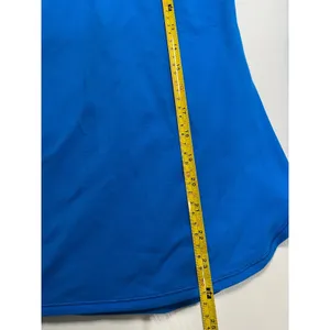 Lululemon Blue Ruffle Shoulder Long Sleeve Thumbhole Activewear Top Size 4 thumbnail 5
