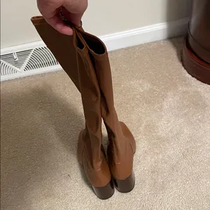 Franco Sarto Brown Knee-High Women's Boots Wide Calf thumbnail 3