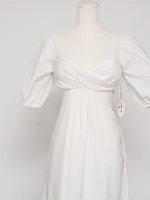 STAUD - Carina Cutout Cotton‎ Midi Dress thumbnail 8