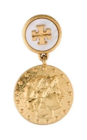 NWOT Tory. Burch Coin Drop Earring thumbnail 1