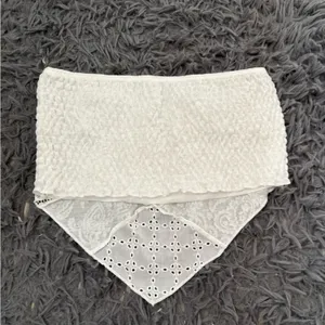SHEIN White Lace Crop Top thumbnail 2