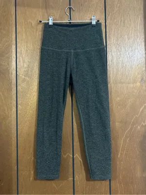 Beyond Yoga Caught in the Midi Space Dye Cropped Leggings Green Small thumbnail 4