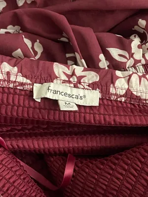 Francesca’s Alice Floral Smocked Tiered Midi Dress - Medium thumbnail 6