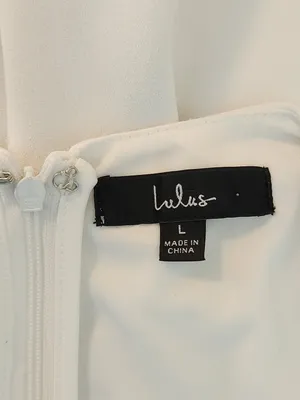 Lulus White Sleeveless Romper with Skort Styling Size Large Bridal Romper thumbnail 8