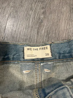 FREE PEOPLE NWOT We The Free Now Or Never Denim Shorts / Well Worn thumbnail 12