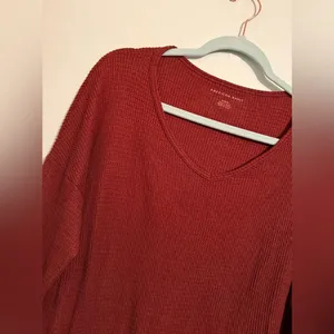 American Eagle Waffle Long Sleeve Shirt thumbnail 2