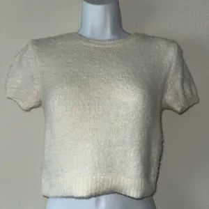 Garage Fuzzy Short-Sleeve Knit Sweater – Size P/S – NWOT thumbnail 1