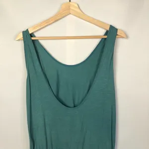 Zara TRF Blue Scoop Neck Sleeveless‎ Pocket Front Cotton Romper S thumbnail 5