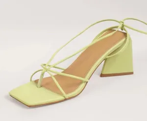 Green Strappy Heels Size 9 thumbnail 1