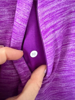 Lululemon Runderful Long Sleeve Heathered Tender Violet Warm Run Layering 10 thumbnail 5