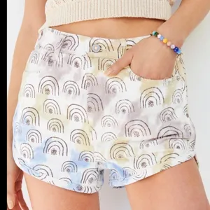 ANTHROPOLOGIE‎ Hannah Leathers Rainbow Shorts Sz 27 thumbnail 1