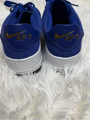 Nike Air Force 1 Sage Low LX Deep Royal Blue Suede Sneakers thumbnail 6