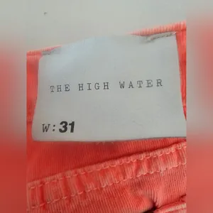 Joe’s Jeans The High Water Skinny Corduroy Pants - Neon Coral Orange - Size 31 thumbnail 7