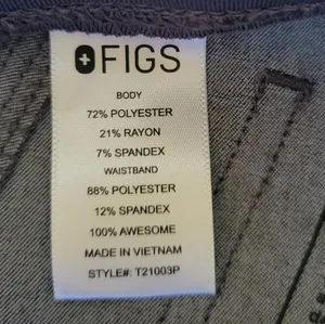 Women's Figs Livingston Scrub Pants Graphite Gray Size Small thumbnail 11