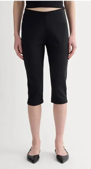 Everlane The Dream Capri in Black XXSmall New Womens Cropped Pants thumbnail 1