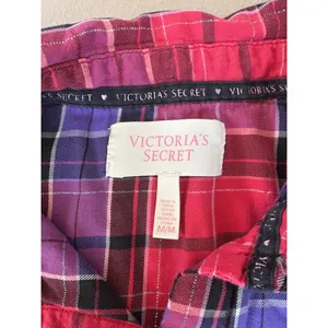 Victoria's Secret Pajama Set Plaid Sleepwear Lounge Medium M‎ thumbnail 2