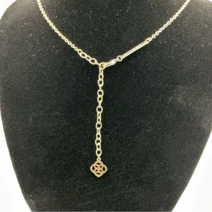 NWT Kendra Scott Gold Adjustable Lariat Necklace Clear Star Confetti thumbnail 3