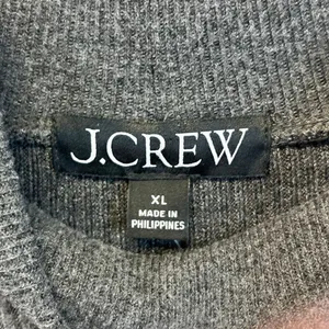 J. CREW Women’s Gray Mock Neck Ribbed Pullover Sweater XL Long Sleeve Soft NWT‎ thumbnail 5