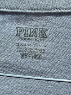Victoria’s Secret PINK Rainbow Campus Crew Tee XL thumbnail 4