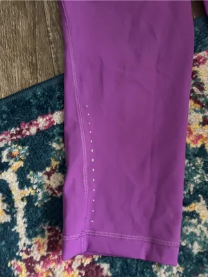 Lululemon purple cropped leggings size 12 thumbnail 5