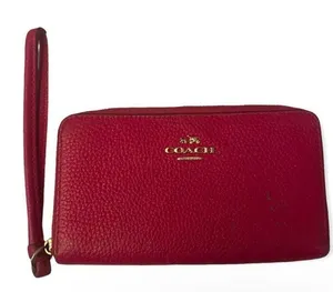 Coach Pink wallet with wristlet thumbnail 1