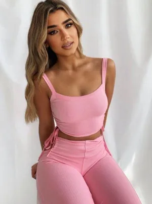 Tiger Mist SOLD OUT  Pink Tie up Set thumbnail 1