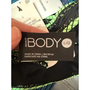Cotton On Textured Brazilian Bikini Bottom Lime Green High Cut Cheeky Swim NWT L thumbnail 8