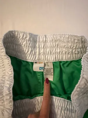 Vintage Vibrant Green Roxy Athletic Shorts thumbnail 2