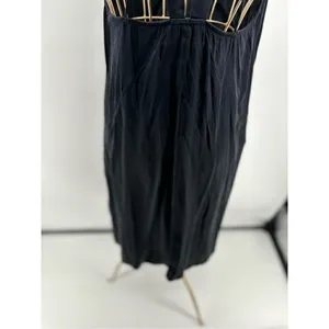 Abercrombie & Fitch Silk Slip Dress Black Strappy Dress Women M A&F Collect thumbnail 12