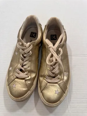 Veja X Madewell Gold Star Leather Lace Up Sneakers Womens 8 Casual Flat Shoes thumbnail 7