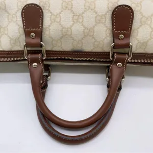 Gucci Cream and Brown Tote Bag with Signature GG Monogram thumbnail 8
