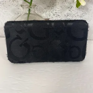 Guess Black Logo Cloth Flat Style Wallet thumbnail 2