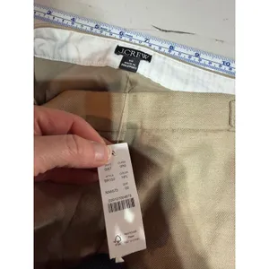 J.Crew‎ Flare Pant Womens 00 Beige Linen Blend Slim Fit BR152 Quiet Luxury NWT thumbnail 4