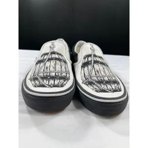 Vans Slip On Shoes Barrel Print SKU 7511 Size 7.5 thumbnail 4
