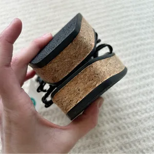 A New Day Black Nova Platform Cork Strappy Sandals Size 8 thumbnail 6
