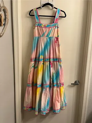 Hunter Bell Rita Cotton Tiered Dress Size XS thumbnail 4
