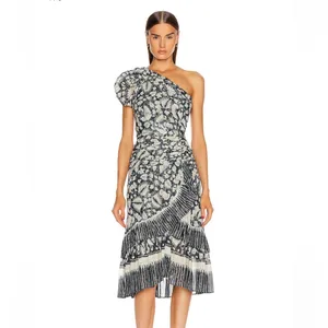 NWOT ulla Johnson Anja one shoulder dress thumbnail 3
